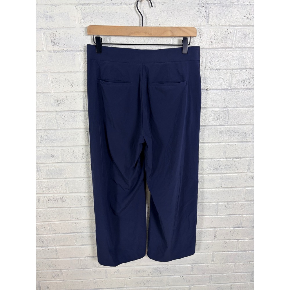 Athleta Tribeca Crop Pants Womens 4 Navy Blue Stretch Travel Athleisure - Picture 2 of 14